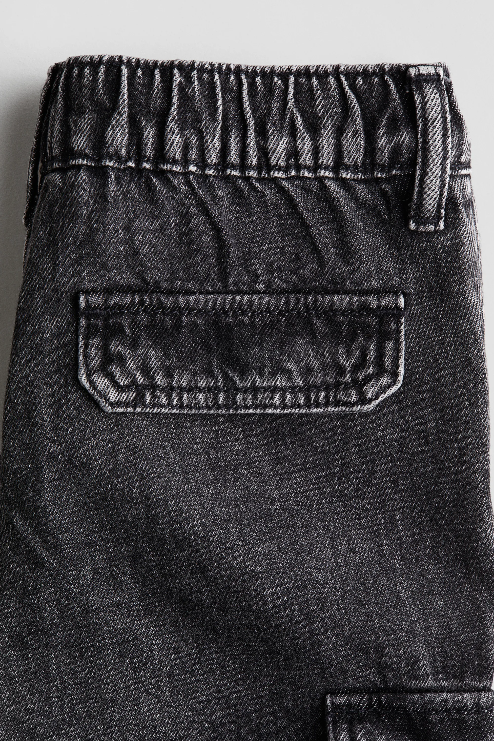 Relaxed Tapered Fit Jeans - Gris foncé