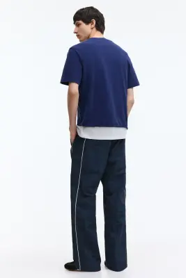 T-shirt délavé Regular Fit - Bleu foncé — photo 2