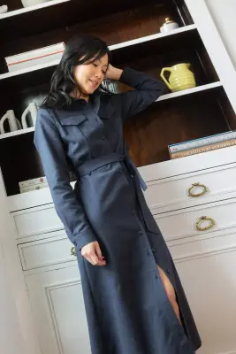 Robe Maria - bleu marine — photo 4