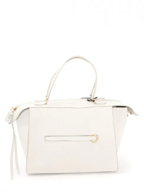 Sac RING en cuir grainé blanc Prix boutique 1650€