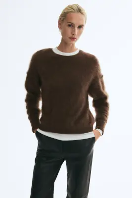 Pull en laine - Marron — photo 1