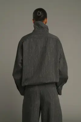CHEMISE LUTECE GRIS ANTHRACITE — photo 2