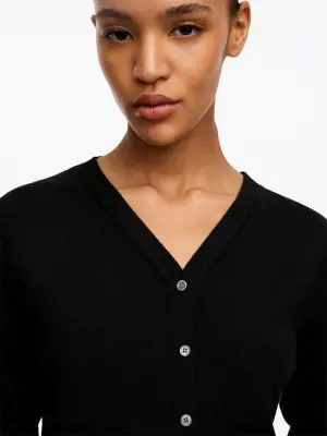 Gilet en laine mérinos - Noir — photo 3