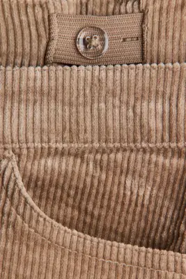 Jupe en velours côtelé - Beige foncé — photo 5