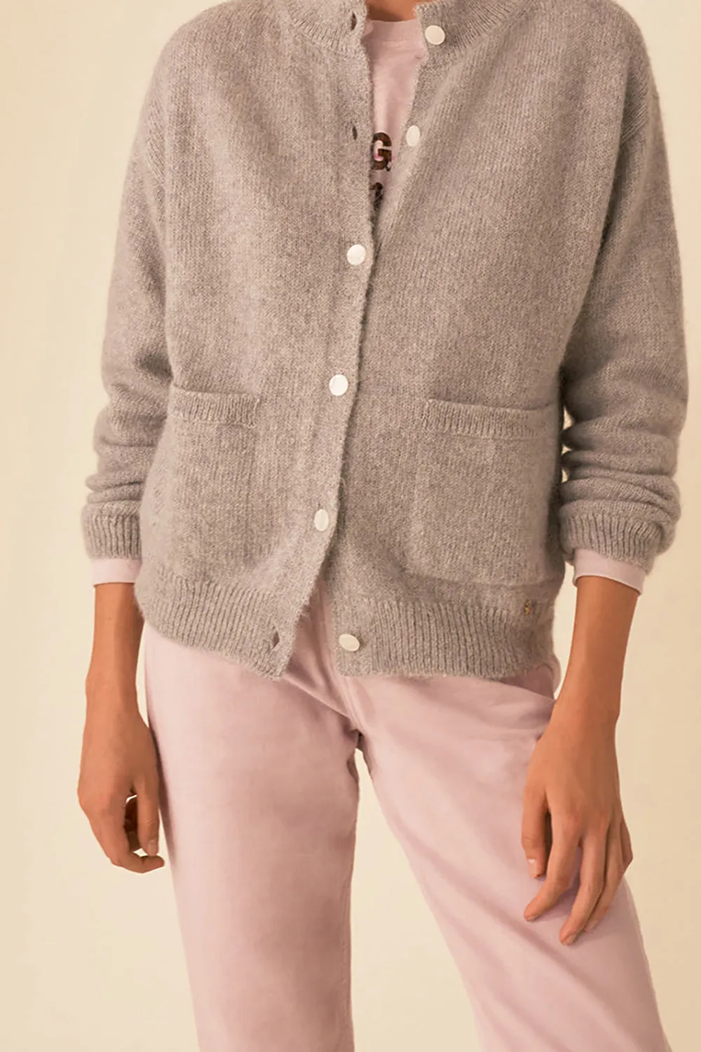 gilet dixou gris chine