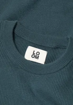 Le pull texturé - Bleu Gris — photo 5