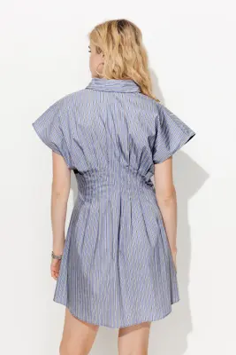 Robe-chemise rayée Femme — photo 4