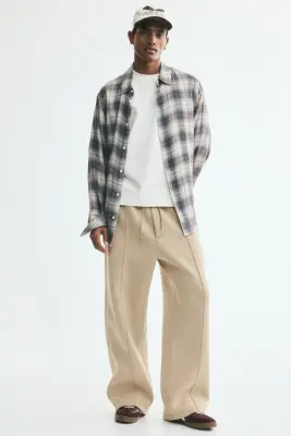 T-shirt boxy Relaxed Fit en coton - Crème — photo 2