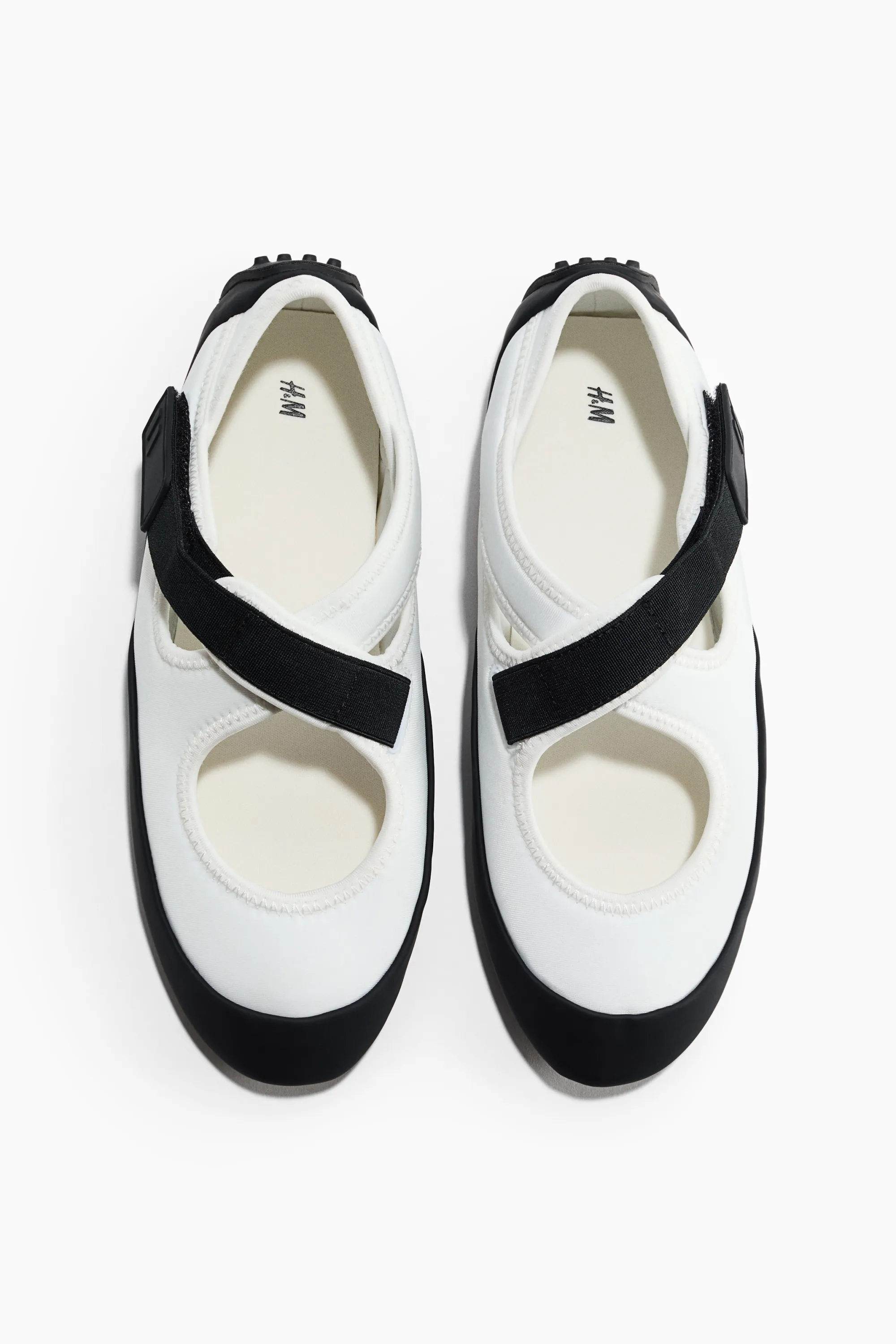 Ballerines sportives - Noir/blanc