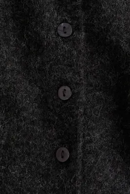 Gilet en maille bouclette - Noir — photo 3