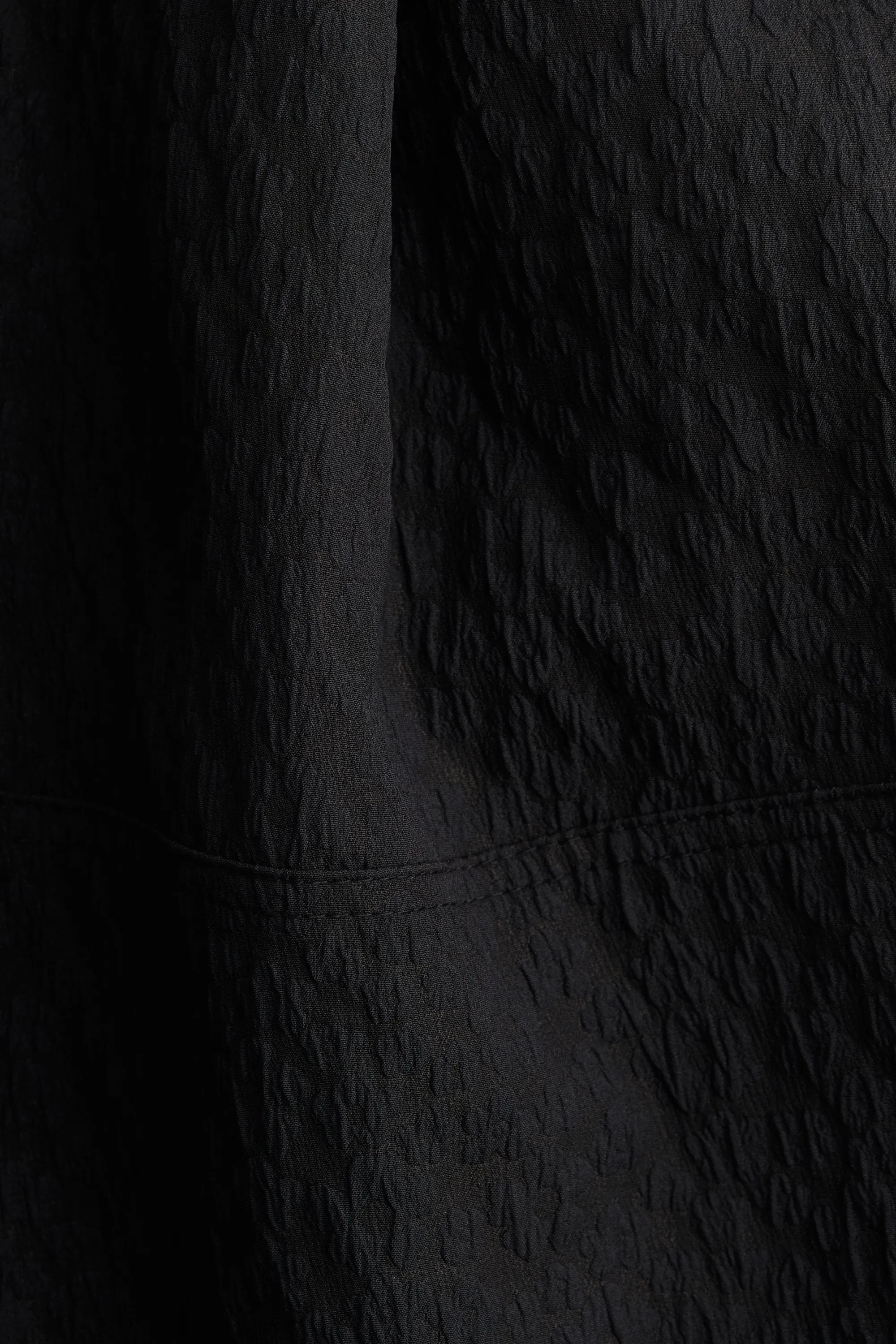 Robe à bretelles fines en tissu jacquard - Noir