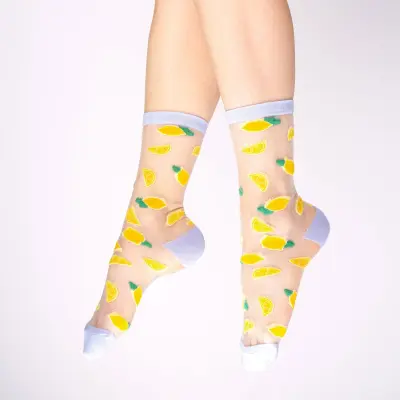 Chaussettes transparentes Citron Coucou Suzette — photo 2