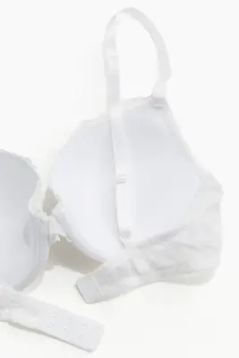 Soutien-gorge push-up en dentelle - Blanc — photo 5