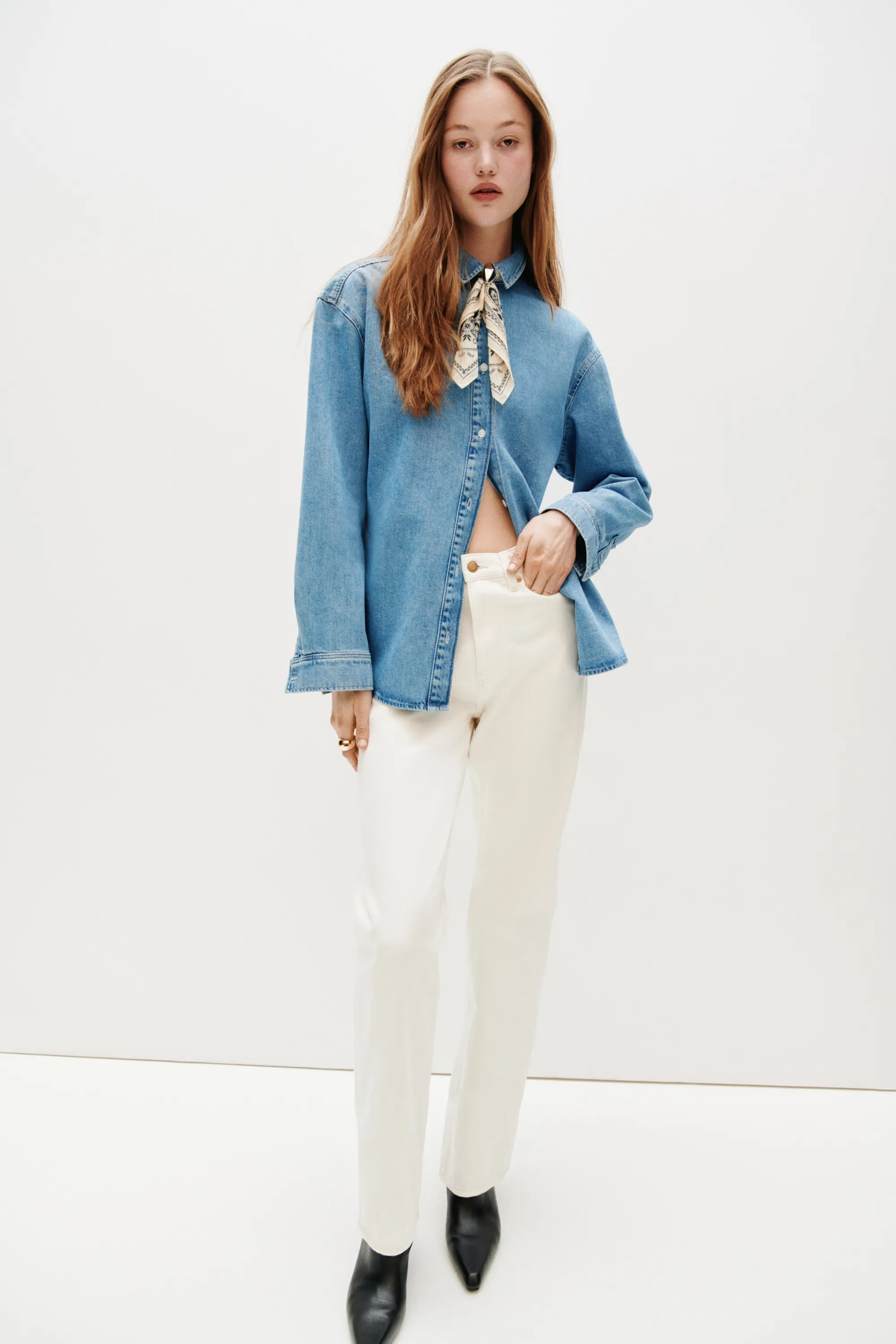 Chemise oversize en denim - Bleu denim