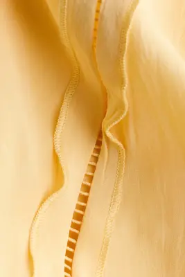 Robe ruchée avec dos ouvert - Jaune — photo 5