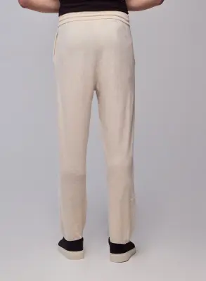 Pantalon Beige en Coton organique / Elasthanne — photo 5