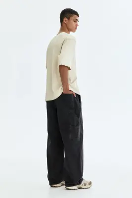 Jean baggy Carpenter - Noir denim — photo 3