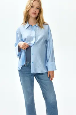 MAMA Straight Ankle Jeans - Bleu denim — photo 1