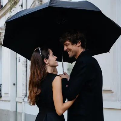 Parapluie golf noir — photo 3
