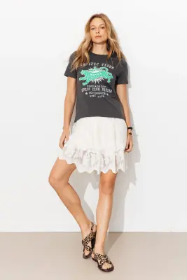 T-shirt à motif tigre Femme — photo 3