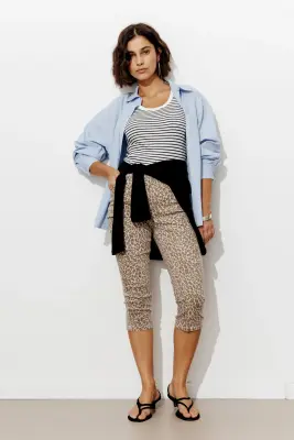 Pantalon Capri léopard Femme — photo 2
