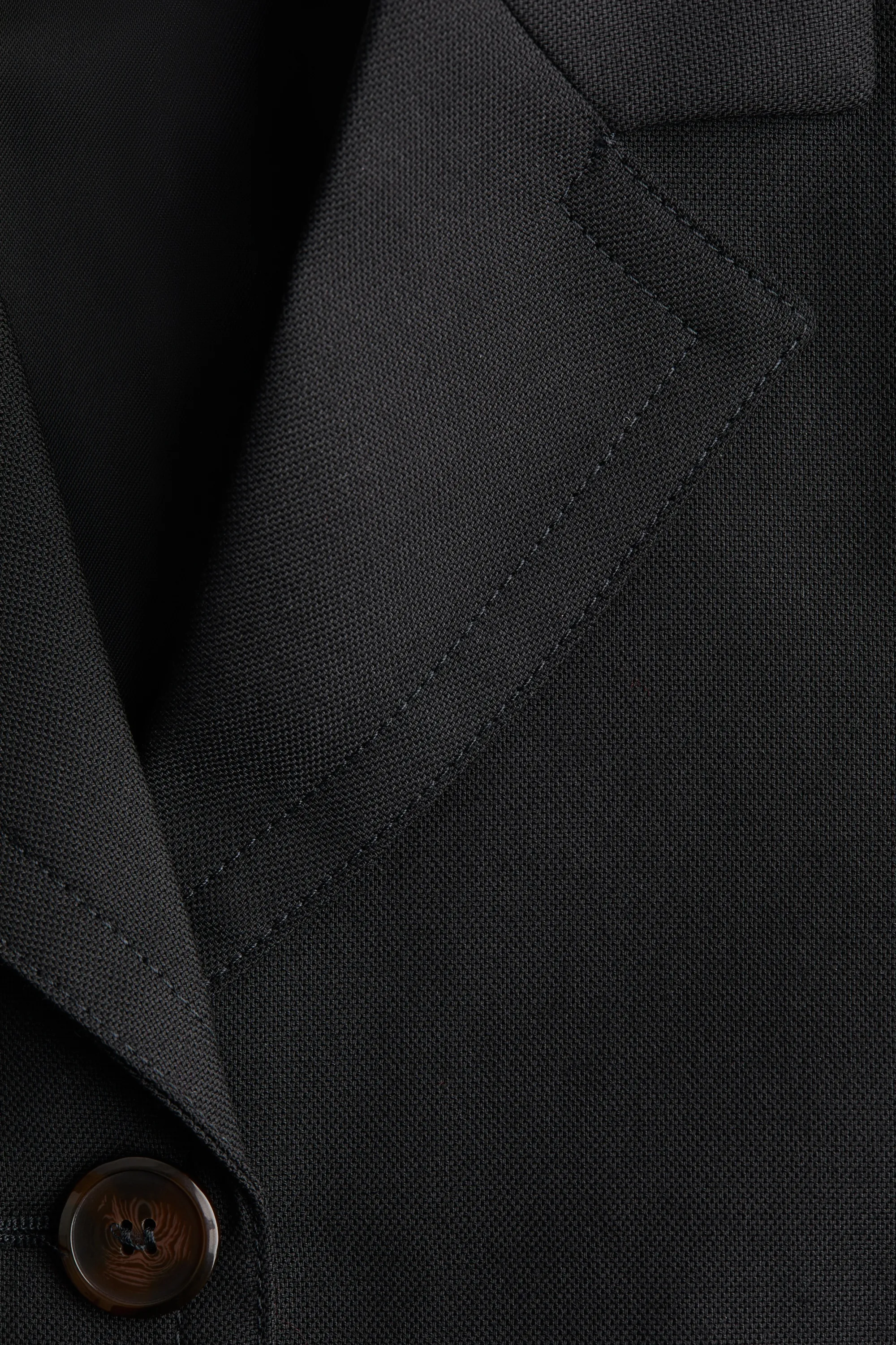 Blazer en laine mélangée - Noir