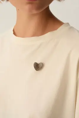 Broche Nolfa Noir/Dore — photo 1