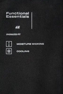 T-shirt Cooling Oversized Fit - Noir — photo 5