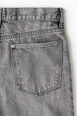 Short Baggy en denim - Gris denim — photo 5