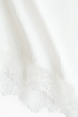 MAMA T-shirt avec dentelle - Blanc — photo 4
