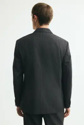 Veste Regular Fit à fermeture croisée - Noir/rayures tennis — photo 3