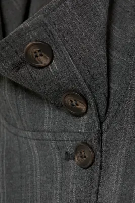 Veste à col montant - Gris foncé chiné — photo 5