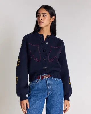 Cardigan Lucile bleu marine — photo 1