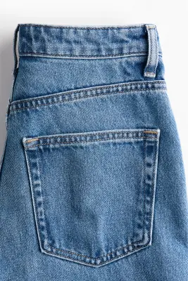 Barrel High Waist Jeans - Bleu denim — photo 4
