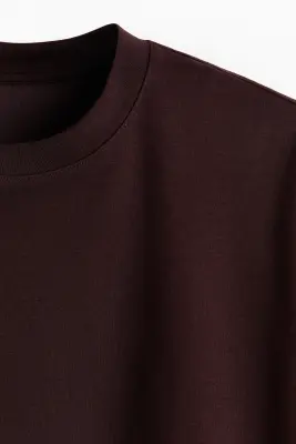 T-shirt Cooling Relaxed Fit - Marron foncé — photo 5