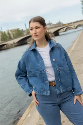 Veste denim Melissa - bleu denim — photo 2