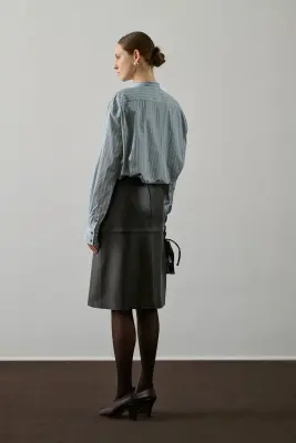 JUPE GWEN BRUN GRIS — photo 2