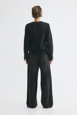 Baggy Low Waist Jeans - Gris denim foncé — photo 2