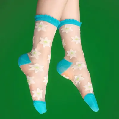 Chaussettes transparentes Lys Coucou Suzette — photo 2