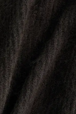 Pull en mohair mélangé - Marron foncé — photo 5