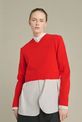 CHEMISE LUCILE NOISETTE/ÉCRU — photo 5