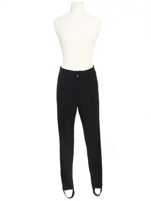 Pantalon fuseau élastique au pied en crêpe noire Eté 2022 Prix boutique 1500€ Taille XS