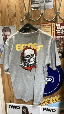 T-shirt gris Bones — photo 3