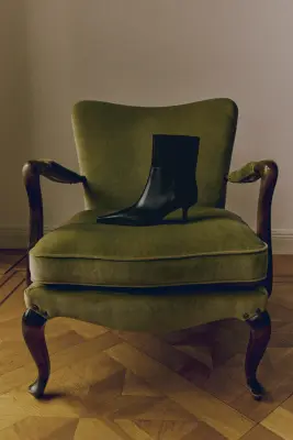 Bottines à talon - Noir — photo 1