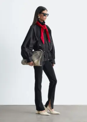 Veste en nylon à col cheminée - Noir — photo 4