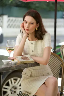Dina Tweed Dress — photo 3