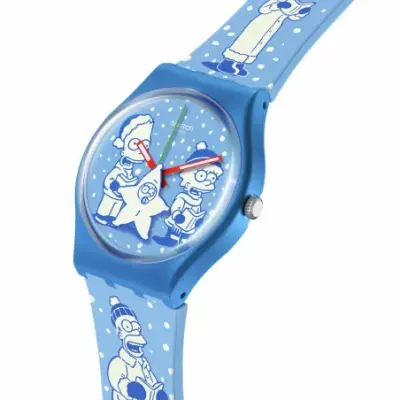 Swatch X The Simpsons SO28Z126 - TWO TONE TIDINGS — photo 2