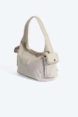 Sac à bandoulière multi-poches - Taupe cendré clair — photo 1