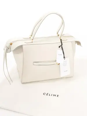 Sac RING en cuir grainé blanc Prix boutique 1650€ — photo 2