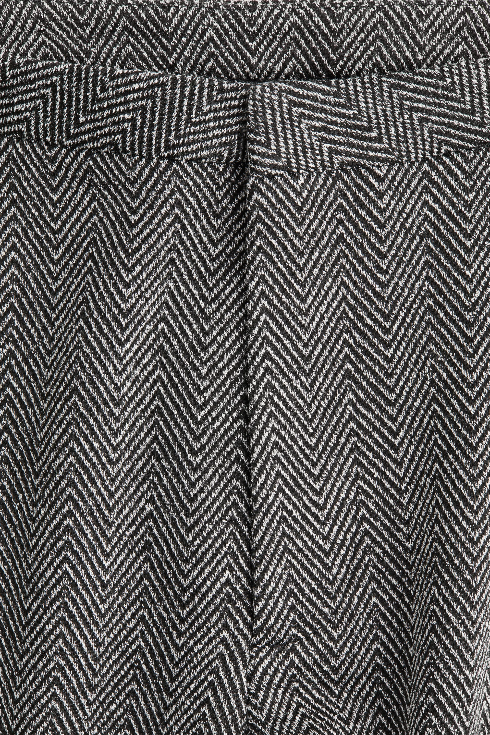 Pantalon évasé - Noir/gris/motif